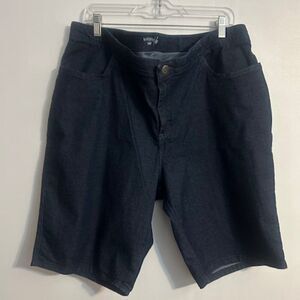 Riders by Lee Indigo denim Bermuda shorts, size 20W